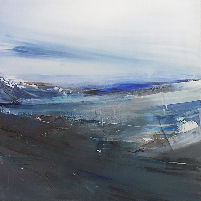 "Ici et Ailleurs n° 9" - Acrylique - 100 x 100 cm